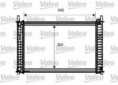 VALEO 734274 -  Радиатор, охлаждение двигателя