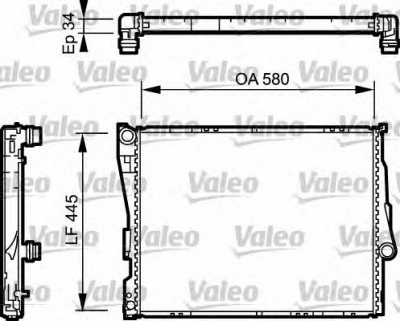 VALEO 734276 -  Радиатор, охлаждение двигателя