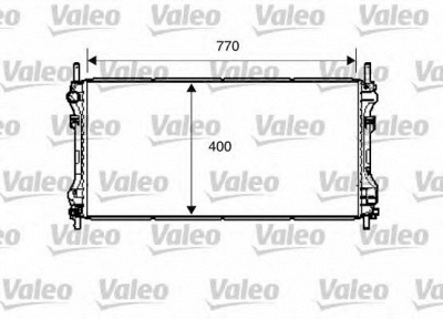 VALEO 734291 -  Радиатор, охлаждение двигателя