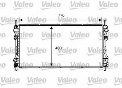 VALEO 734292 -  Радиатор, охлаждение двигателя