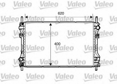 VALEO 734293 -  Радиатор, охлаждение двигателя