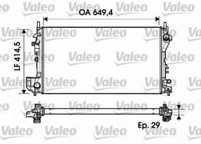 VALEO 734302 -  Радиатор, охлаждение двигателя