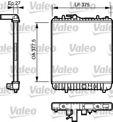 VALEO 734331 -  Радиатор, охлаждение двигателя