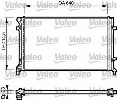 VALEO 734332 -  Радиатор, охлаждение двигателя