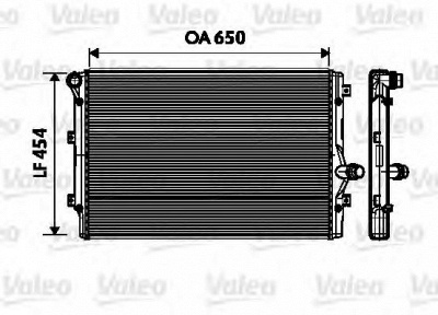VALEO 734333 -  Радиатор, охлаждение двигателя