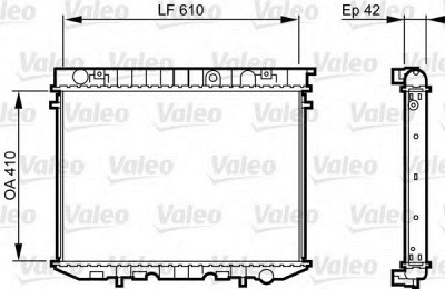 VALEO 734353 -  Радиатор, охлаждение двигателя