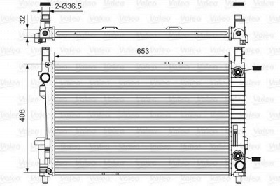 VALEO 734378 -  Радиатор, охлаждение двигателя