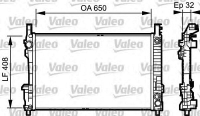 VALEO 734379 -  Радиатор, охлаждение двигателя
