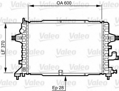 VALEO 734380 -  Радиатор, охлаждение двигателя