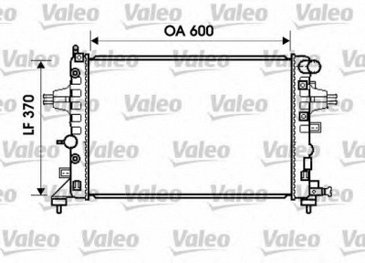 VALEO 734381 -  Радиатор, охлаждение двигателя