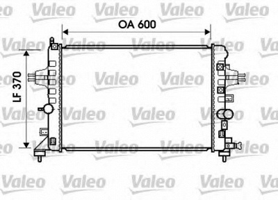 VALEO 734382 -  Радиатор, охлаждение двигателя