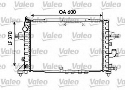 VALEO 734383 -  Радиатор, охлаждение двигателя