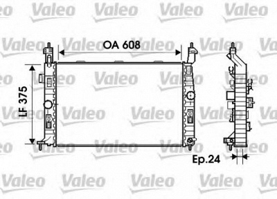 VALEO 734384 -  Радиатор, охлаждение двигателя