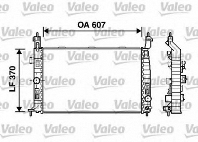 VALEO 734385 -  Радиатор, охлаждение двигателя