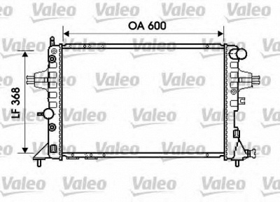 VALEO 734388 -  Радиатор, охлаждение двигателя