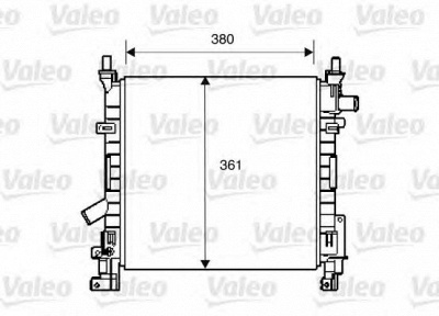 VALEO 734392 -  Радиатор, охлаждение двигателя