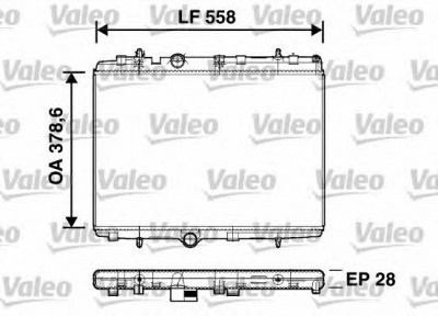 VALEO 734398 -  Радиатор, охлаждение двигателя