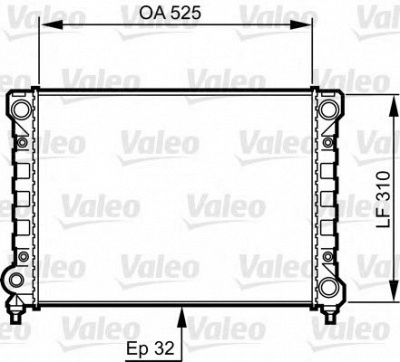 VALEO 734415 -  Радиатор, охлаждение двигателя