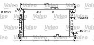 VALEO 734429 -  Радиатор, охлаждение двигателя