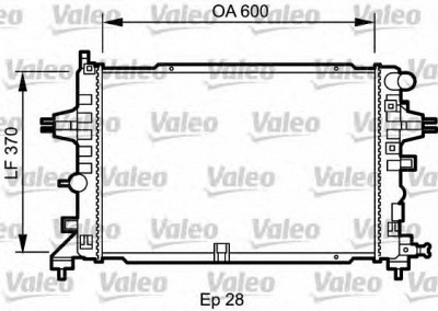 VALEO 734432 -  Радиатор, охлаждение двигателя