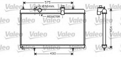 VALEO 734452 -  Радиатор, охлаждение двигателя
