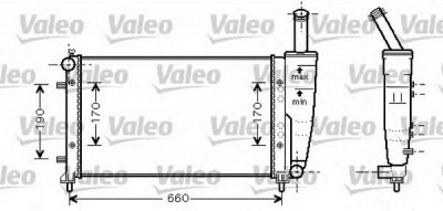 VALEO 734457 -  Радиатор, охлаждение двигателя