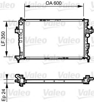 VALEO 734464 -  Радиатор, охлаждение двигателя