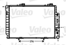VALEO 734512 -  Радиатор, охлаждение двигателя