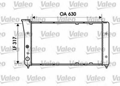 VALEO 734606 -  Радиатор, охлаждение двигателя