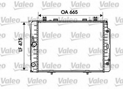 VALEO 734631 -  Радиатор, охлаждение двигателя