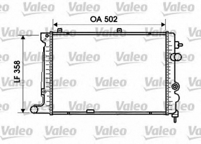 VALEO 734644 -  Радиатор, охлаждение двигателя