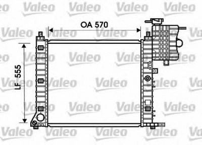 VALEO 734674 -  Радиатор, охлаждение двигателя