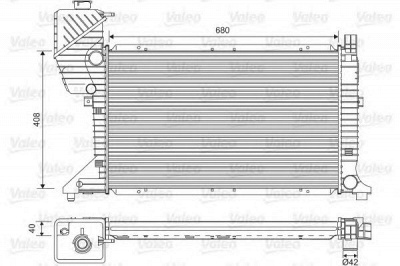 VALEO 734689 -  Радиатор, охлаждение двигателя
