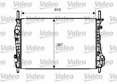 VALEO 734696 -  Радиатор, охлаждение двигателя