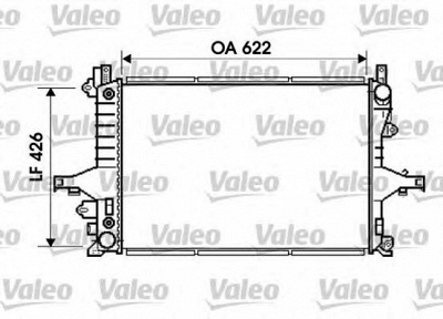 VALEO 734720 -  Радиатор, охлаждение двигателя