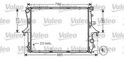 VALEO 734740 -  Радиатор, охлаждение двигателя