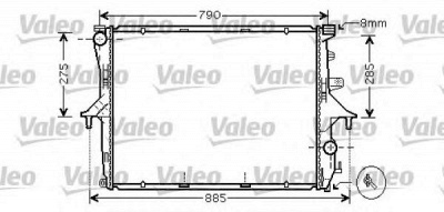 VALEO 734741 -  Радиатор, охлаждение двигателя