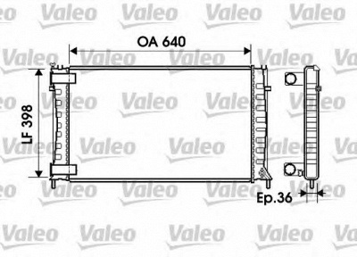 VALEO 734760 -  Радиатор, охлаждение двигателя