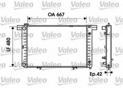 VALEO 734798 -  Радиатор, охлаждение двигателя