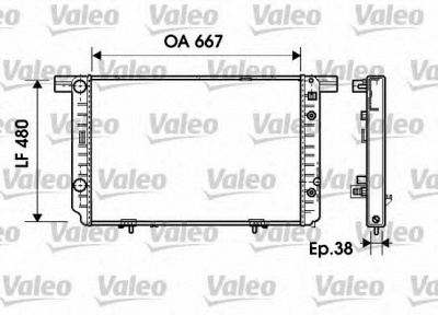 VALEO 734799 -  Радиатор, охлаждение двигателя