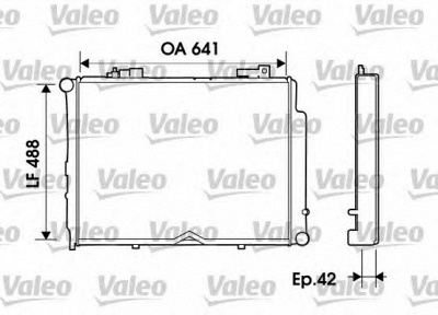 VALEO 734800 -  Радиатор, охлаждение двигателя