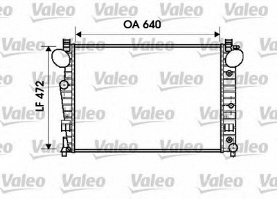 VALEO 734802 -  Радиатор, охлаждение двигателя