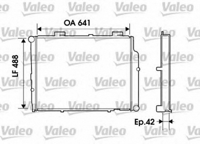 VALEO 734803 -  Радиатор, охлаждение двигателя