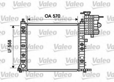 VALEO 734806 -  Радиатор, охлаждение двигателя