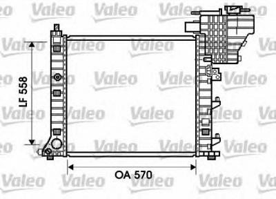 VALEO 734807 -  Радиатор, охлаждение двигателя