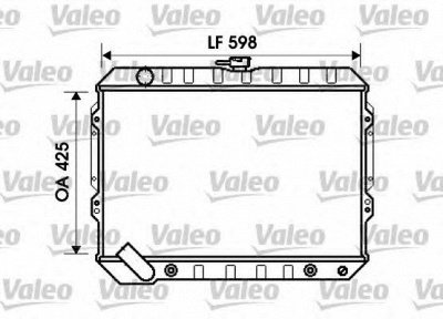 VALEO 734809 -  Радиатор, охлаждение двигателя