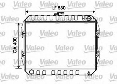 VALEO 734846 -  Радиатор, охлаждение двигателя