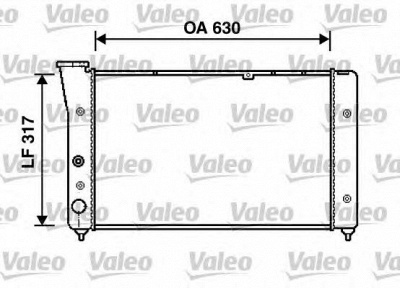 VALEO 734854 -  Радиатор, охлаждение двигателя