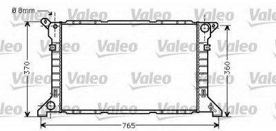 VALEO 734862 -  Радиатор, охлаждение двигателя