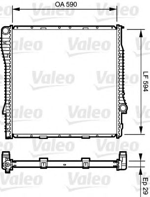 VALEO 734896 -  Радиатор, охлаждение двигателя